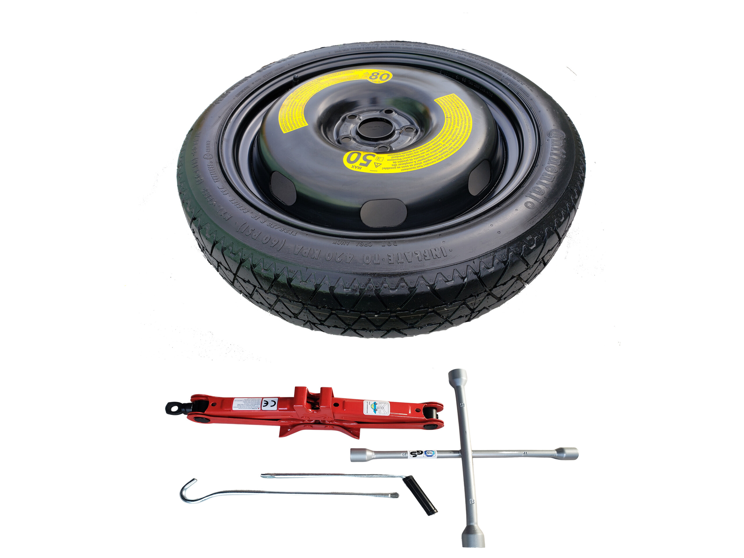 20″ Space saver spare wheel kitcompatible with Mercedes GLC (2015-present day)