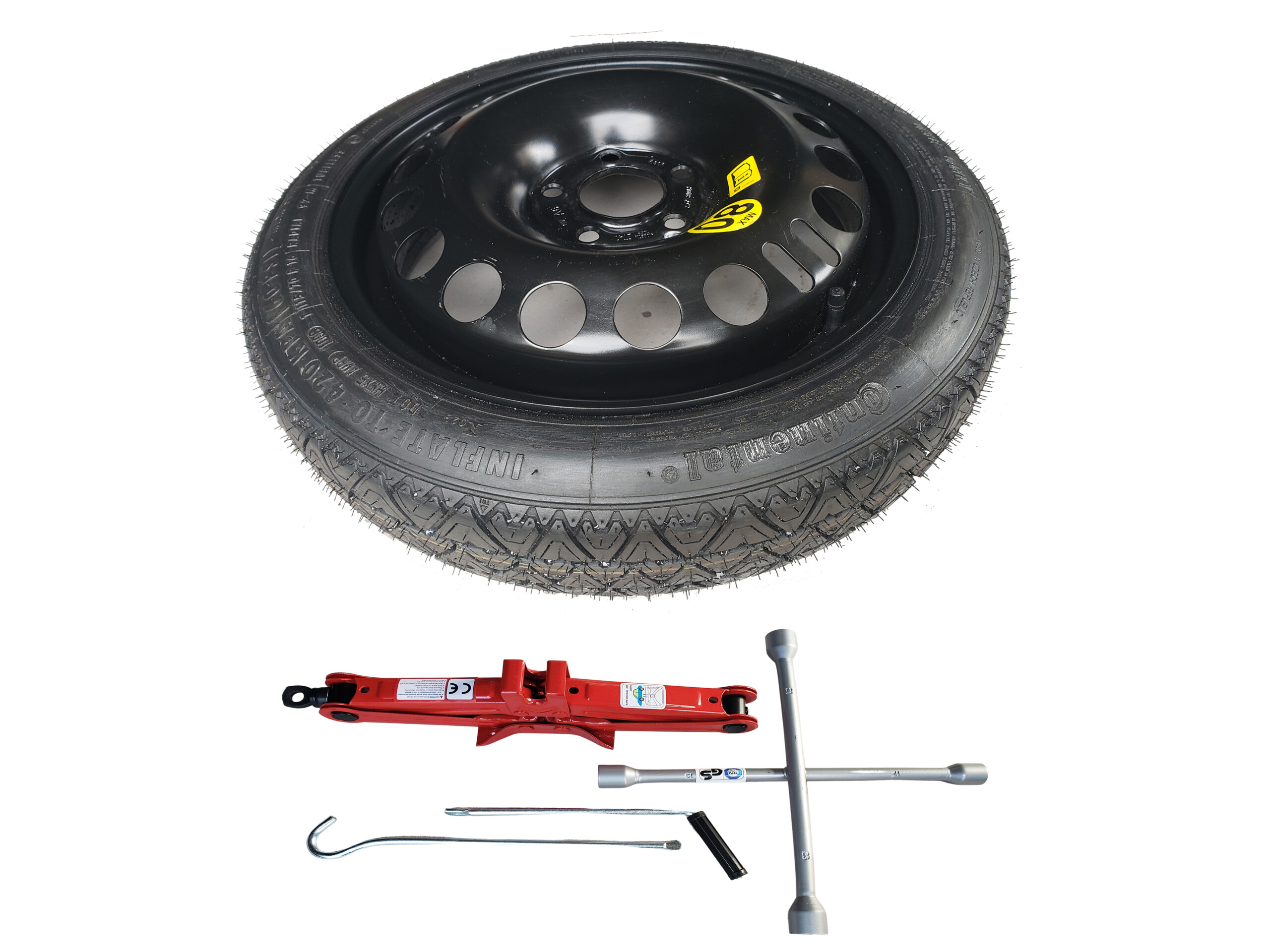 16″ Space saver spare wheel + tool kit (5 stud) compatible with Citroen C4 Picasso/Grand Picasso (2013-present day)