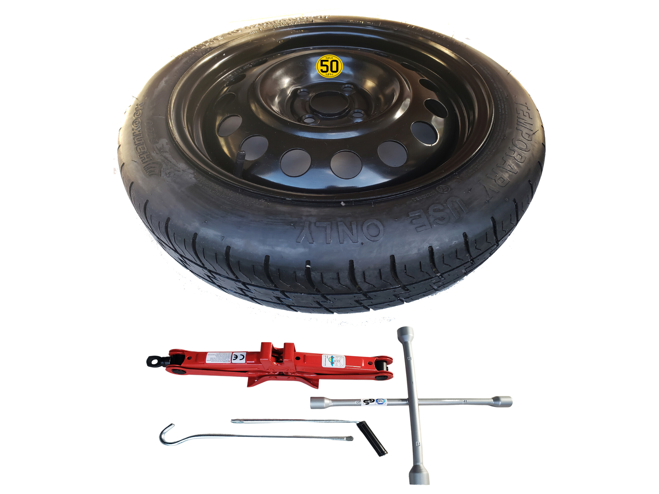 16″ Space saver spare wheel + tool kit compatible with Citroen DS5 (2012-2018)